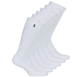 Polo Ralph Lauren  ASX110 6PK CR PP-CREW-6 PACK  Sportovní ponožky Bílá