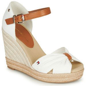 Tommy Hilfiger  BASIC OPENED TOE HIGH WEDGE  Sandály Bílá