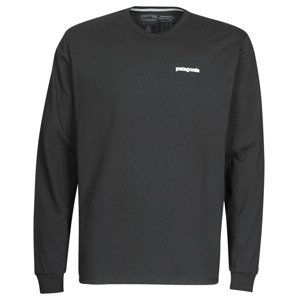 Patagonia  M'S L/S P-6 LOGO RESPONSIBILI-TEE  Trička s dlouhými rukávy Černá