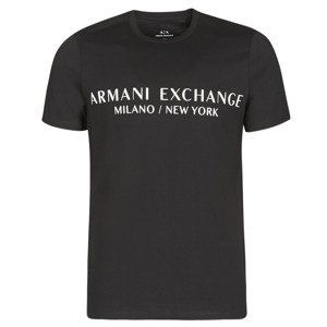 Armani Exchange  HULI  Trička s krátkým rukávem Černá