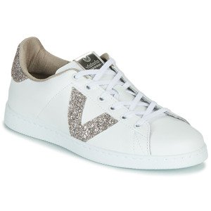 Victoria  TENIS PIEL GLITTER  Tenisky Bílá