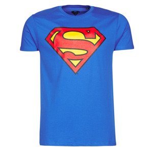 Yurban  SUPERMAN LOGO CLASSIC  Trička s krátkým rukávem Modrá