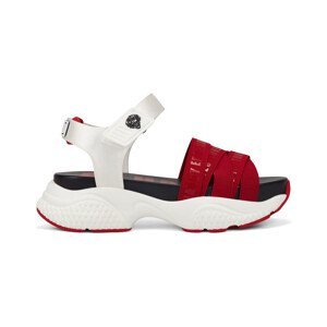 Ed Hardy  Overlap sandal red/white  Sandály Červená