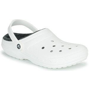 Crocs  CLASSIC LINED CLOG  Pantofle Bílá