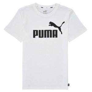 Puma  ESSENTIAL LOGO TEE  Trička s krátkým rukávem Dětské Bílá