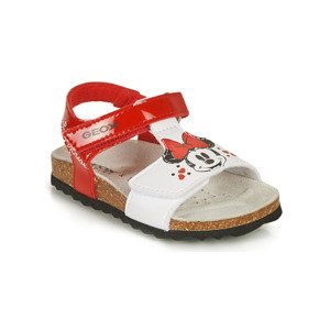 Geox  SANDAL CHALKI GIRL  Sandály Dětské Červená