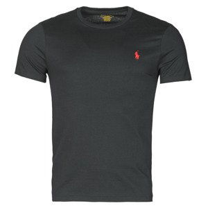 Polo Ralph Lauren  T-SHIRT AJUSTE COL ROND EN COTON LOGO PONY PLAYER  Trička s krátkým rukávem Černá