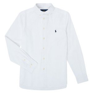 Polo Ralph Lauren  TOUNIA  Košile s dlouhymi rukáv Dětské Bílá