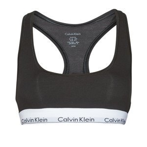 Calvin Klein Jeans  MODERN COTTON UNLINED BRALETTE  Sportovní podprsenky Černá
