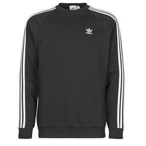 adidas  3-STRIPES CREW  Mikiny Černá