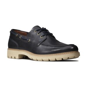 Clarks  Batcombe Sail Navy Le  Mokasíny Modrá