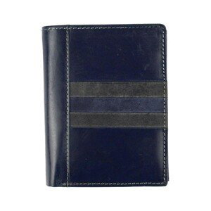 Wild  Kožená pánská peněženka modrá  Peněženky Modrá