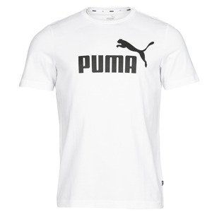 Puma  ESS LOGO TEE  Trička s krátkým rukávem Bílá