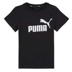 Puma  ESSENTIAL LOGO TEE  Trička s krátkým rukávem Dětské Černá