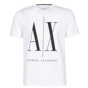 Armani Exchange  HULO  Trička s krátkým rukávem Bílá
