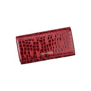 Gregorio  Kožená tmavě červená dámská peněženka dárkové krabičce  Peněženky Červená