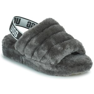 UGG  FLUFF YEAH SLIDE  Papuče Černá