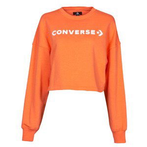 Converse  EMBROIDERED WORDMARK CREW  Mikiny Oranžová