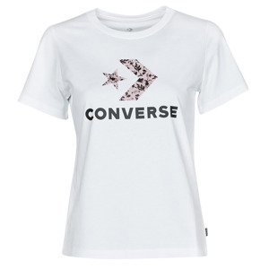 Converse  STAR CHEVRON HYBRID FLOWER INFILL CLASSIC TEE  Trička s krátkým rukávem Bílá