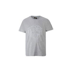 Ed Hardy  Tiger glow t-shirt mid-grey  Trička s krátkým rukávem Šedá