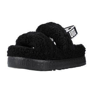 UGG  W OH FLUFFITA  Papuče Černá