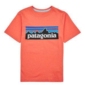 Patagonia  BOYS LOGO T-SHIRT  Trička s krátkým rukávem Dětské Oranžová