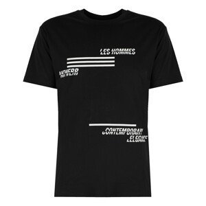 Les Hommes  LJT208-700P | Contemporary Elegance  Trička s krátkým rukávem Černá