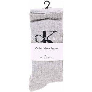 Calvin Klein Jeans  pánské ponožky 701218732 003 lt.grey melange  Ponožky Šedá