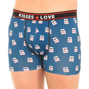 Kisses&Love  KL10008  Boxerky Modrá