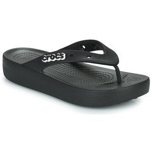 Crocs  Classic Platform Flip W  Žabky Černá