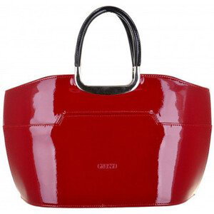 Grosso  Elegantní červená lakovaná kabelka do ruky S5  Kabelky Červená