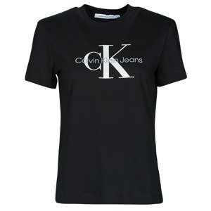 Calvin Klein Jeans  CORE MONOGRAM REGULAR TEE  Trička s krátkým rukávem Černá