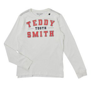 Teddy Smith  T-PERDRO  Trička s dlouhými rukávy Dětské Bílá