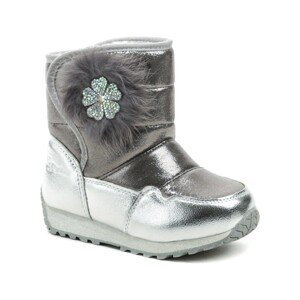 Wojtylko  1Z21032 stříbrné dětské zimní sněhulky  Zimní boty Dětské Stříbrná