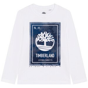 Timberland  T25T39-10B  Trička s dlouhými rukávy Dětské Bílá