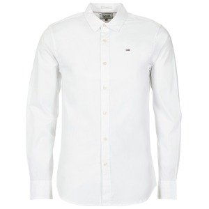 Tommy Jeans  TJM ORIGINAL STRETCH SHIRT  Košile s dlouhymi rukáv Bílá