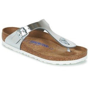 Birkenstock  GIZEH SFB  Žabky Stříbrná