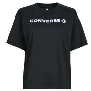 Converse  WORDMARK RELAXED TEE  Trička s krátkým rukávem Černá