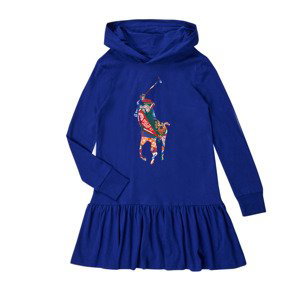 Polo Ralph Lauren  313869572002  Krátké šaty Dětské Tmavě modrá