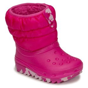 Crocs  Classic Neo Puff Boot T  Zimní boty Dětské Růžová