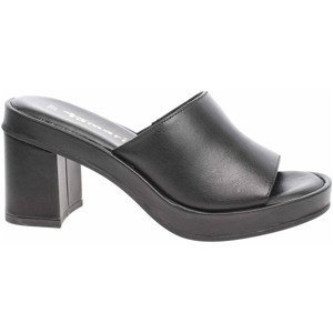 Tamaris  Dámské pantofle  1-27245-38 black leather  Pantofle Černá
