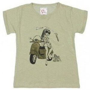 Miss Girly  T-shirt manches courtes fille FADESPOLI  Trička s krátkým rukávem Dětské Béžová