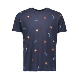 Piazza Italia  Pánské tričko Tucan tmavě modré  Trička s krátkým rukávem Tmavě modrá