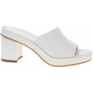 Tamaris  Dámské pantofle  1-27245-38 white leather  Pantofle Bílá