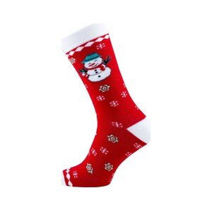 Star Socks  Vánoční ponožky Snowman červené  Doplňky k obuvi Červená