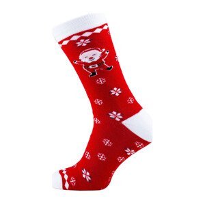Star Socks  Vánoční ponožky Santa  Doplňky k obuvi Červená