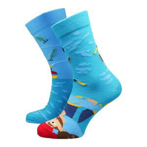 Hesty Socks  unisex ponožky Fisherman zelené  Doplňky k obuvi Modrá