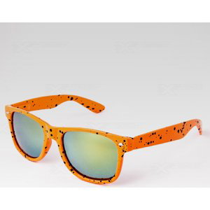 Oem  Sluneční brýle Nerd kaňka oranžové s žlutými skly  sluneční brýle Oranžová