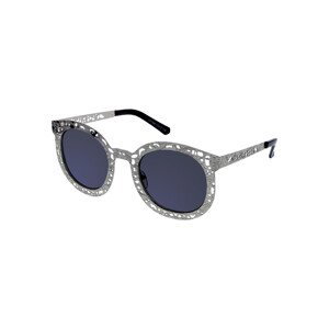 Oem  Dámské sluneční brýle oválné Vintage stříbrná  sluneční brýle Šedá