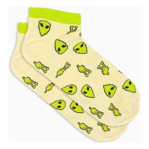 Ombre  Pánské ponožky Alfried limetkově zelená  Doplňky k obuvi Žlutá